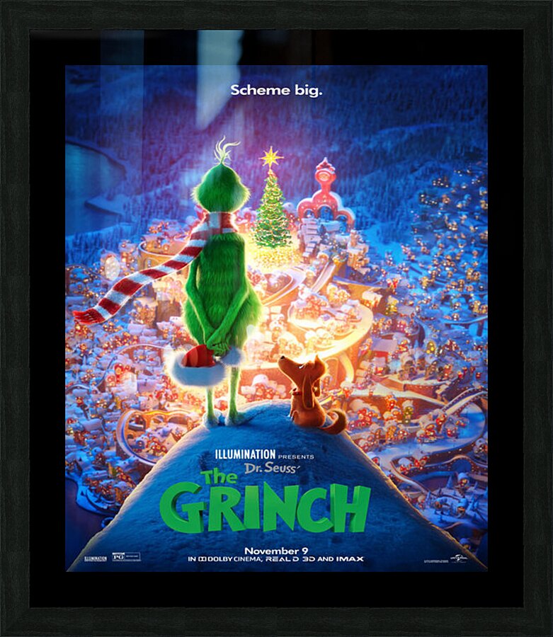The Grinch Picture Frame print