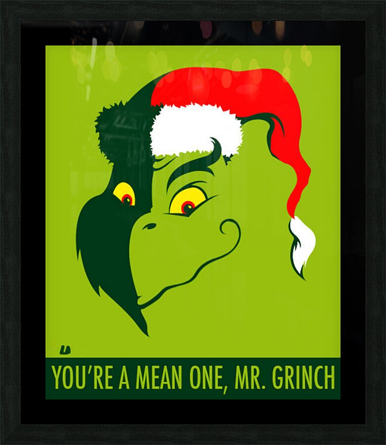 The Grinch Picture Frame print