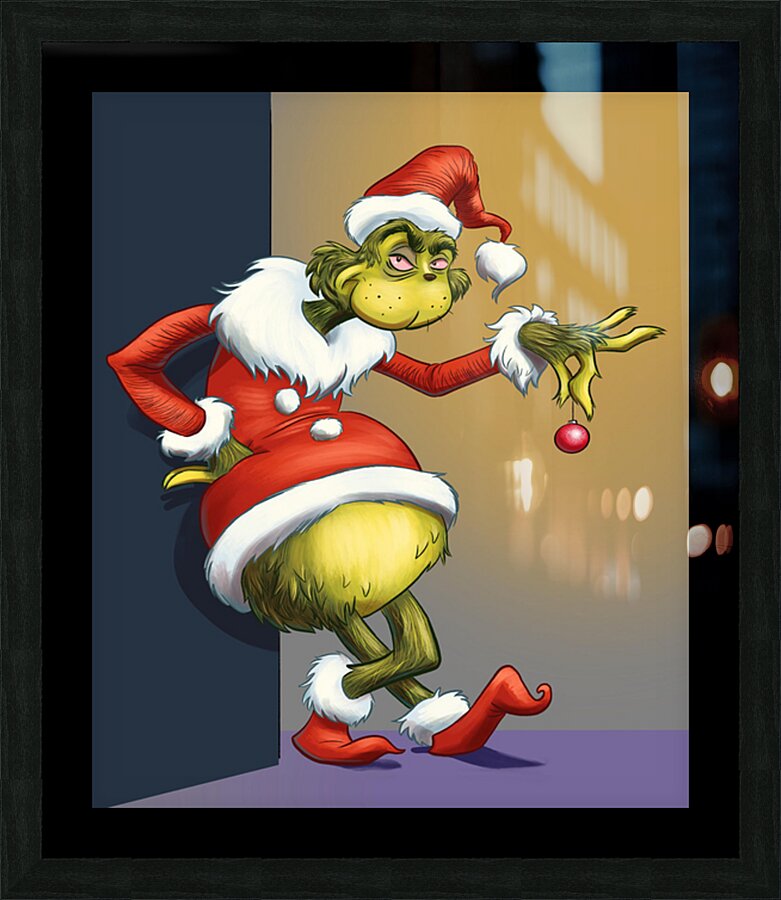 The Grinch Picture Frame print