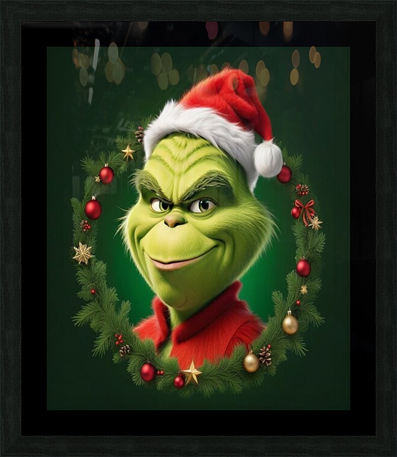 The Grinch Picture Frame print