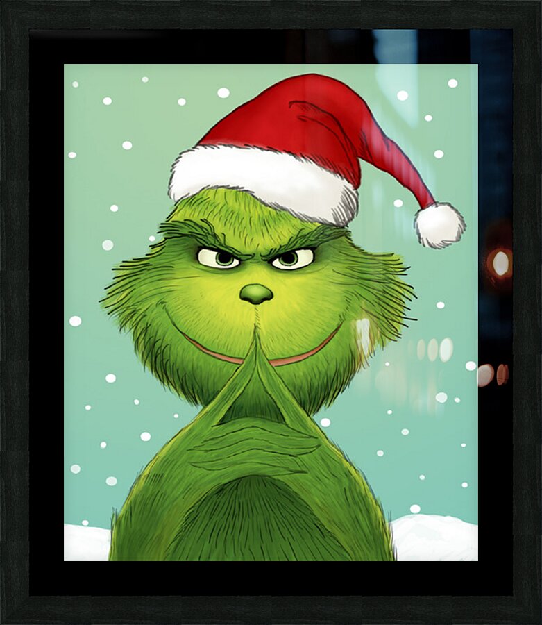The Grinch Picture Frame print