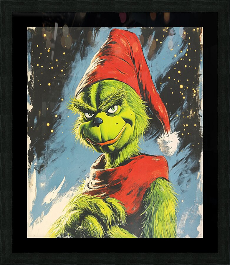 The Grinch Picture Frame print