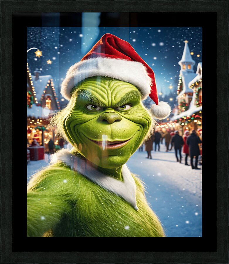 The Grinch Picture Frame print