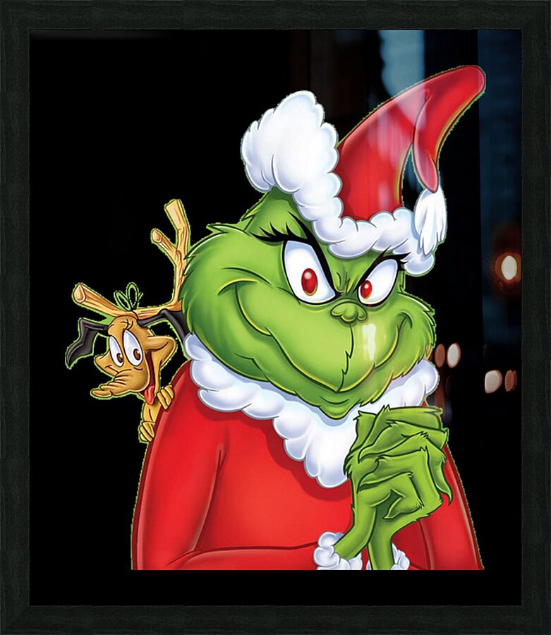 The Grinch Picture Frame print