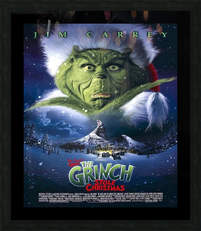 The Grinch Picture Frame print