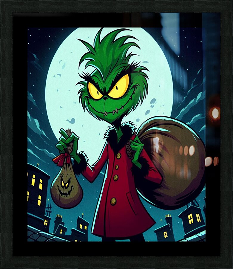 The Grinch Picture Frame print