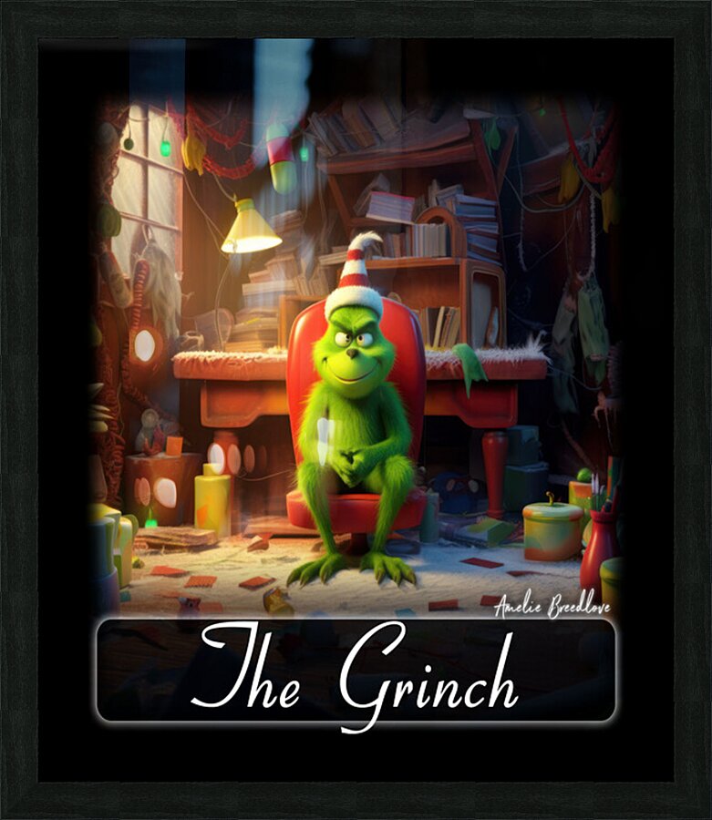 The Grinch Picture Frame print