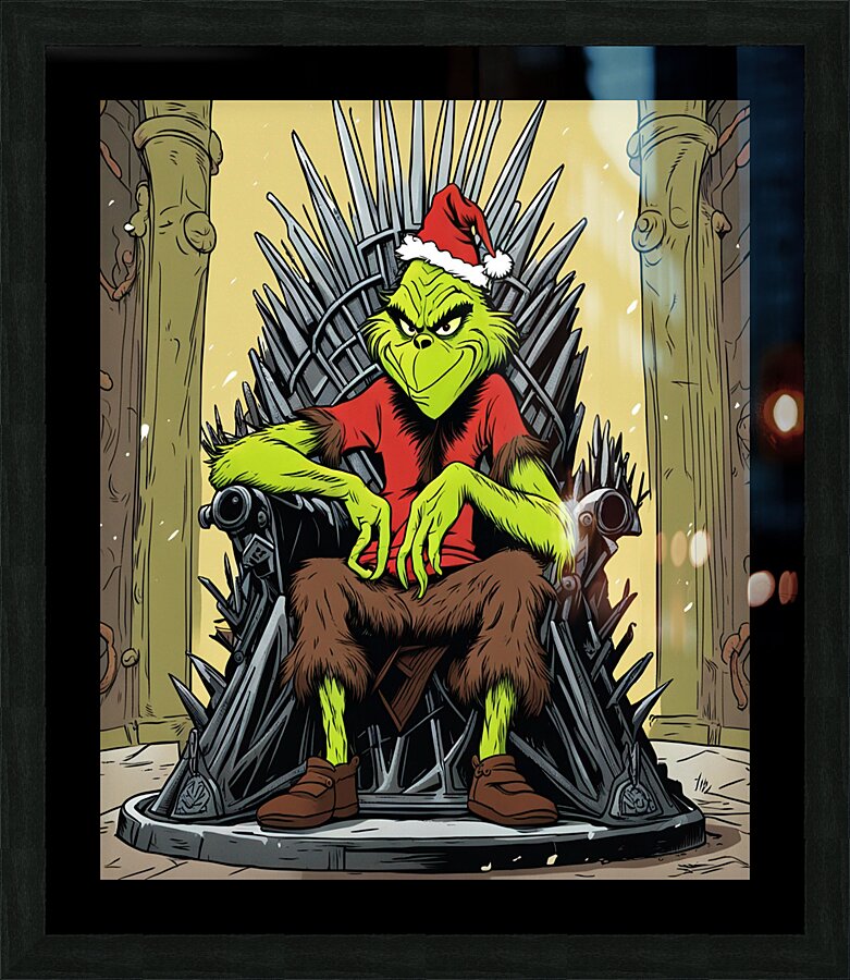 The Grinch Picture Frame print