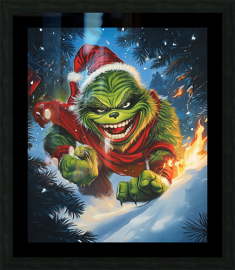 The Grinch Picture Frame print