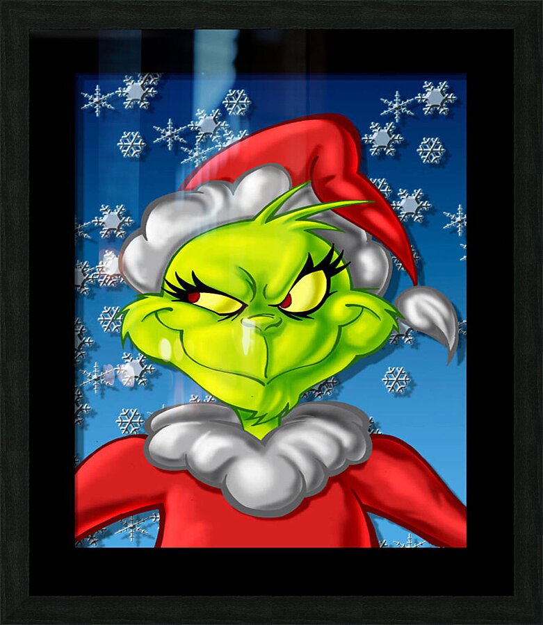 The Grinch Picture Frame print