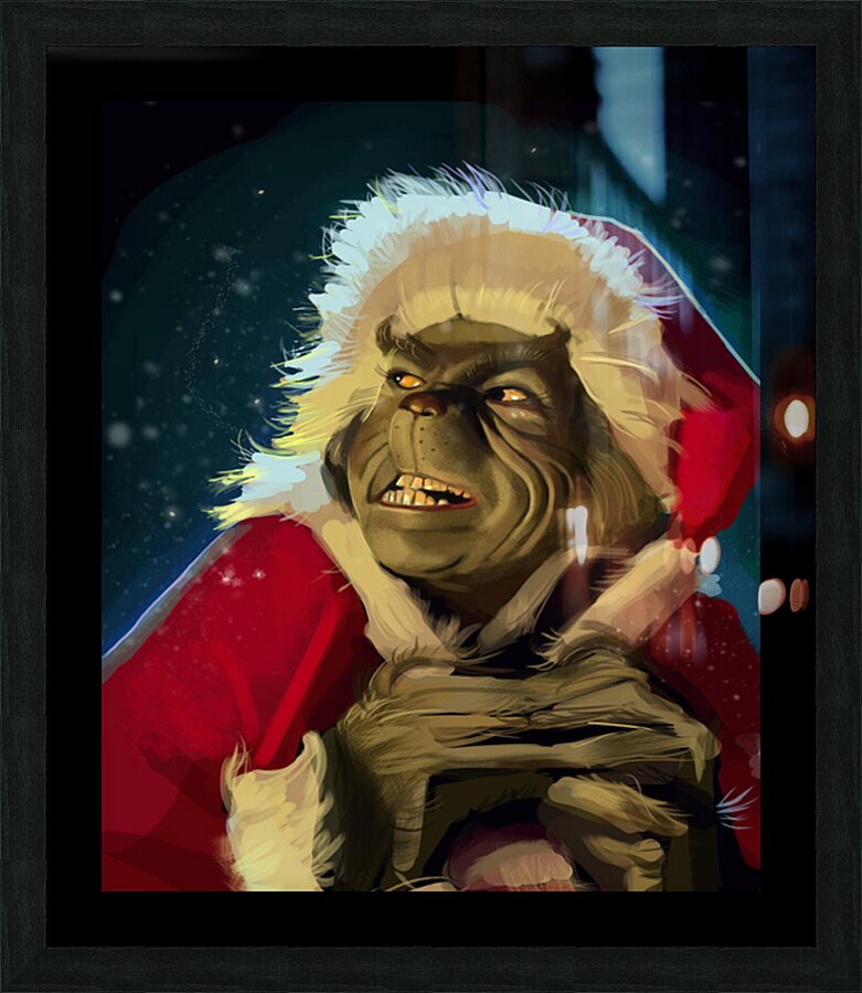 The Grinch Picture Frame print