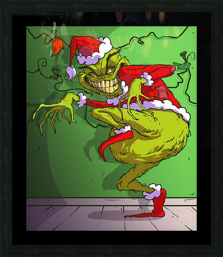The Grinch Picture Frame print
