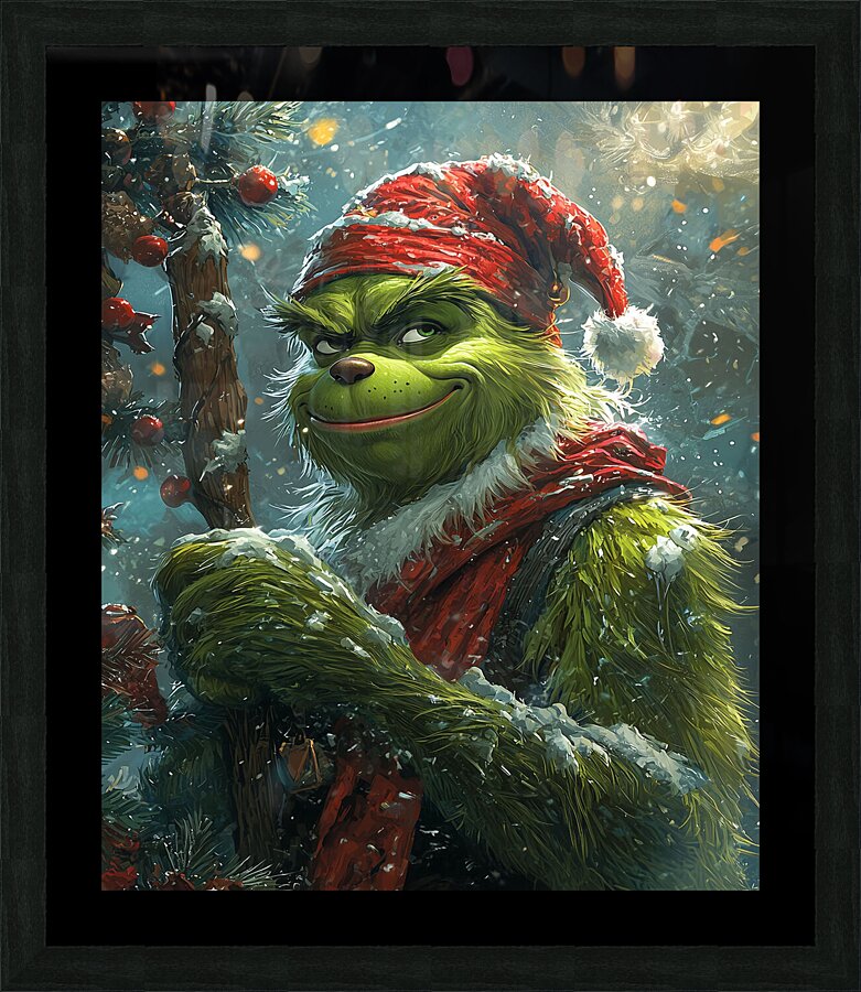 The Grinch Picture Frame print