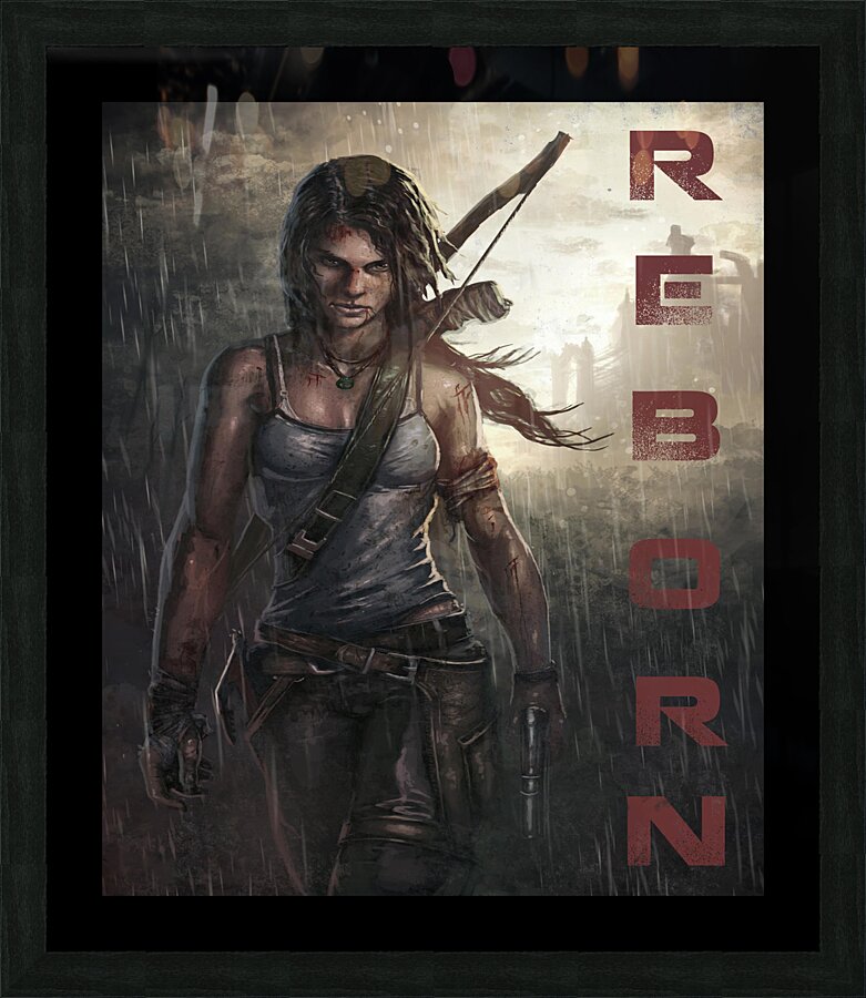 Tomb Raider Picture Frame print