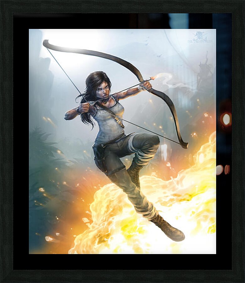 Tomb Raider Picture Frame print