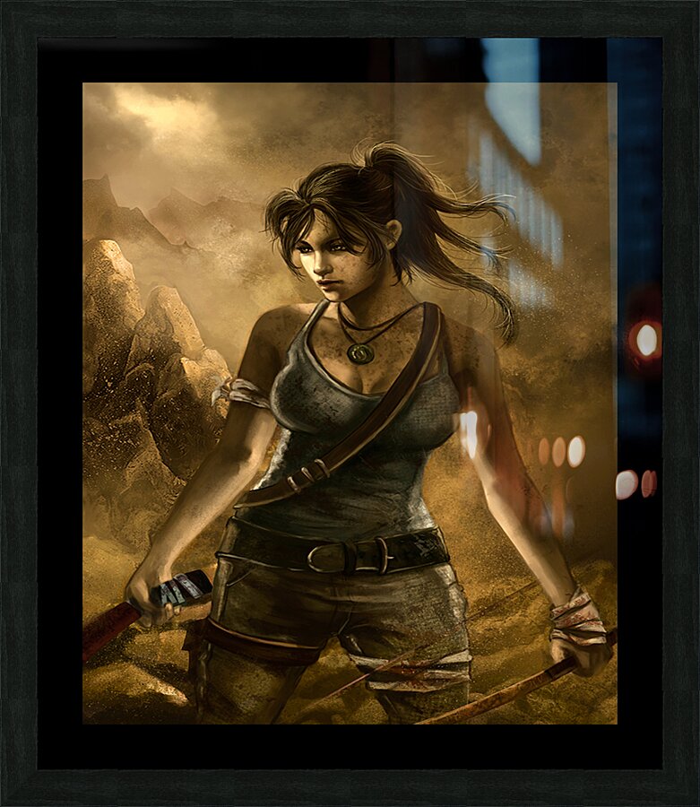 Tomb Raider Picture Frame print