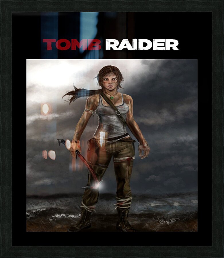 Tomb Raider Picture Frame print