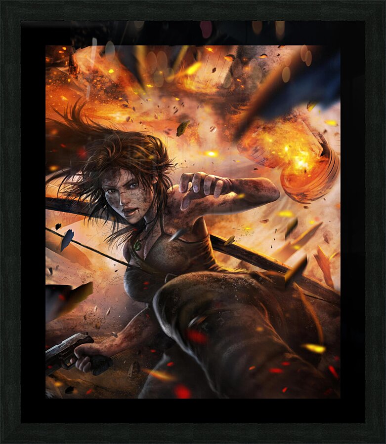 Tomb Raider Picture Frame print