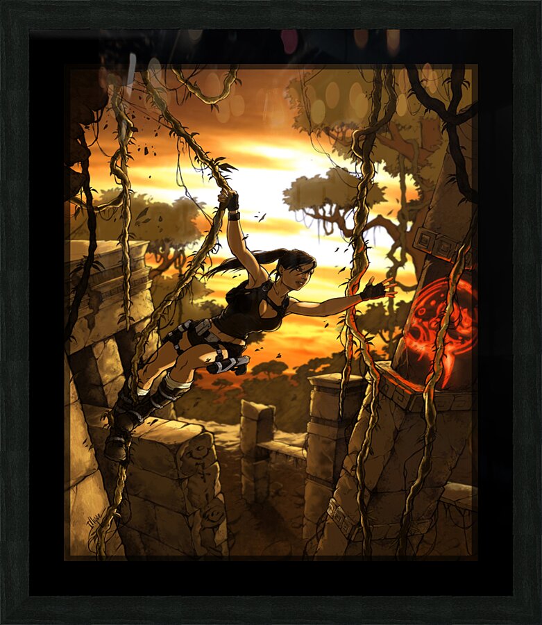 Tomb Raider Picture Frame print