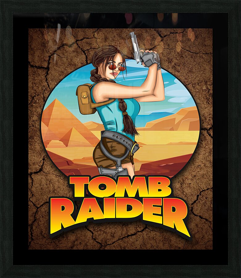 Tomb Raider Picture Frame print