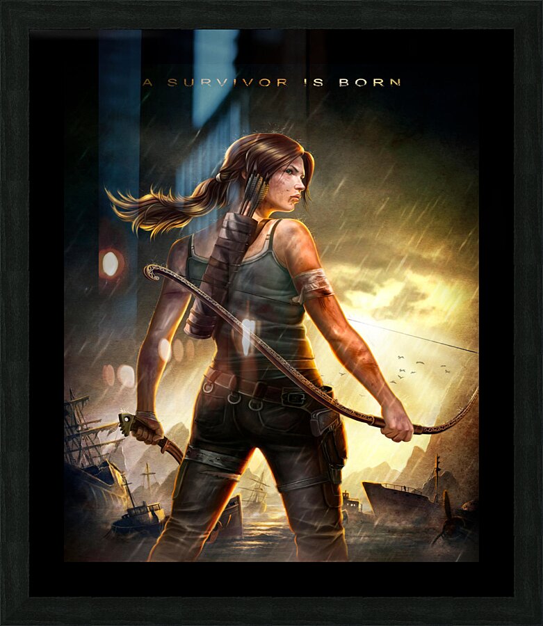 Tomb Raider Picture Frame print