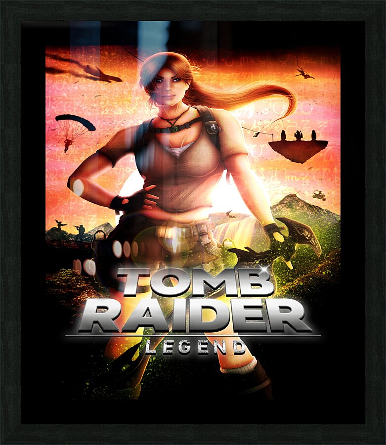 Tomb Raider Picture Frame print