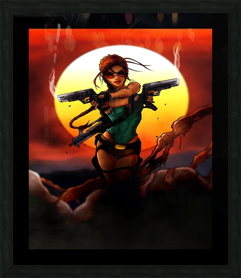 Tomb Raider Picture Frame print