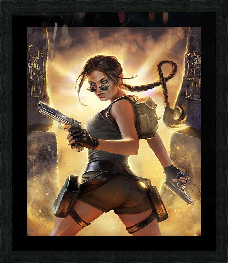 Tomb Raider Picture Frame print
