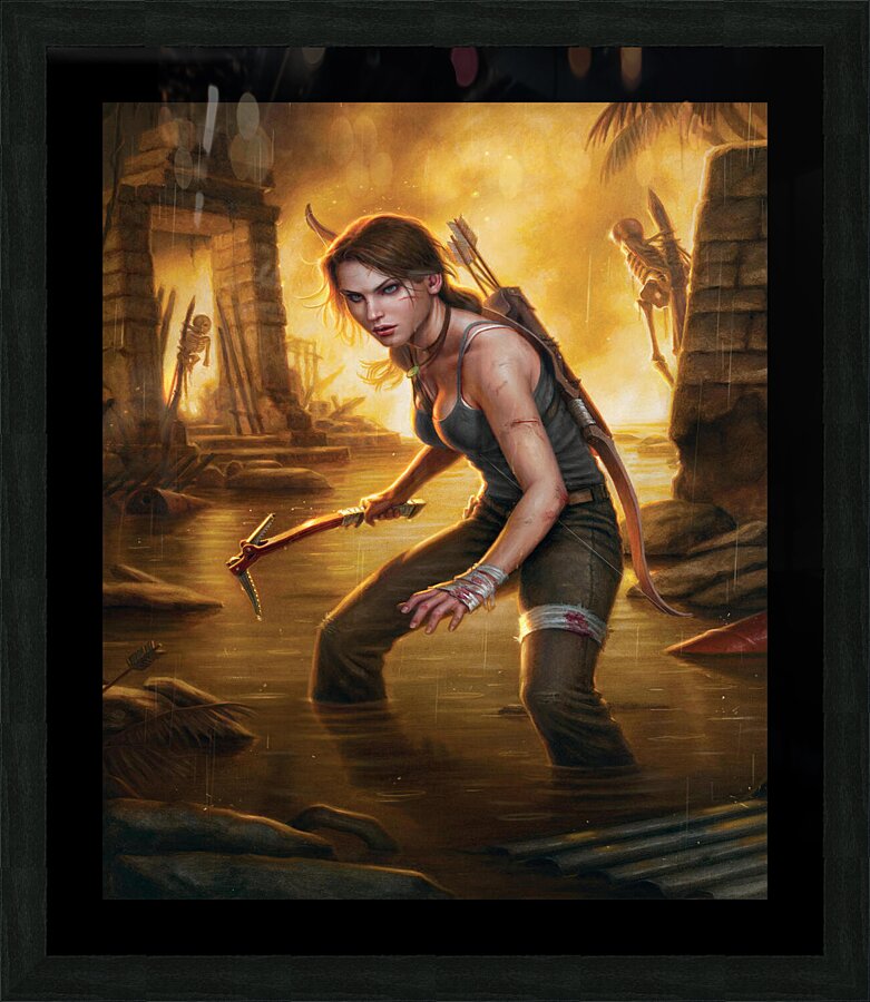 Tomb Raider Picture Frame print