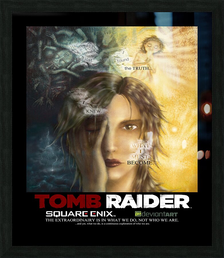Tomb Raider Picture Frame print
