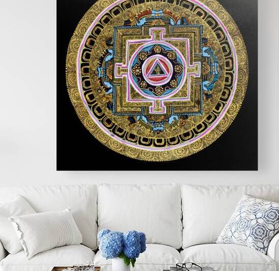 Afternoon - Tibetan Mandala Art Print by SoulmadeArts