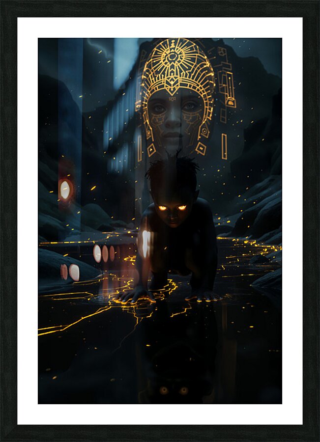 The Code Beneath the River Picture Frame Printing