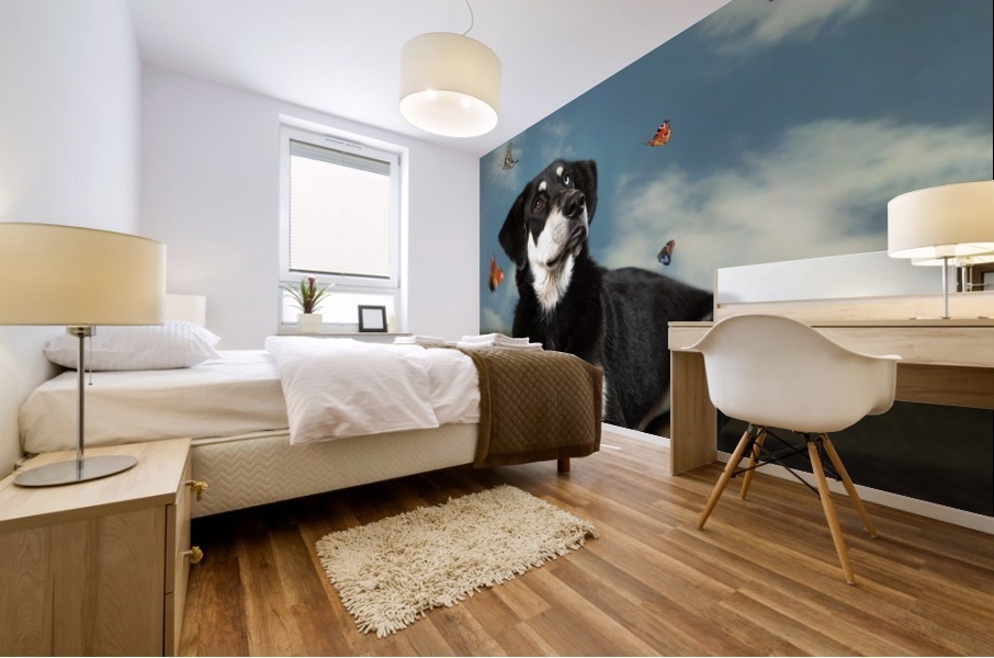 kiro and the butterflies Mural print