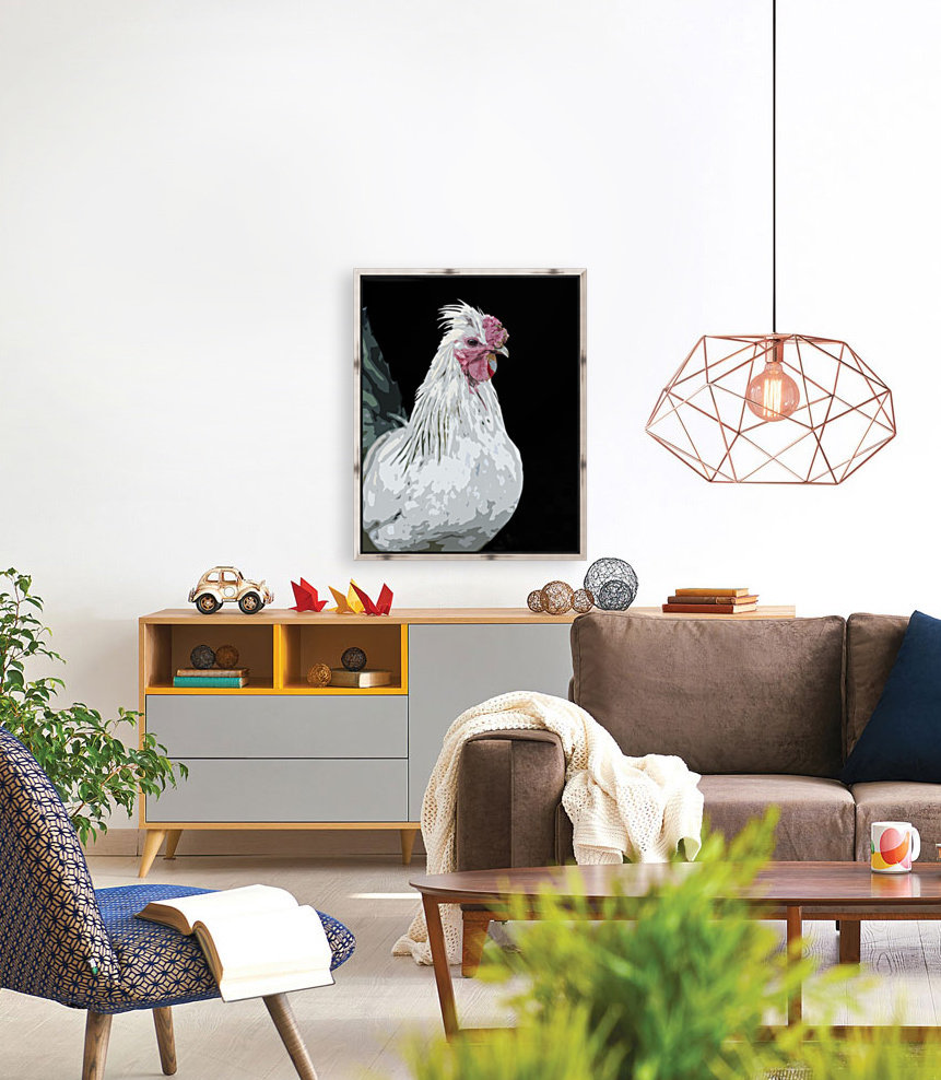 Rooster Pop art Reproduction