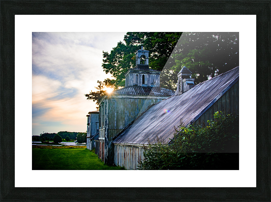 The Old Garage Picture Frame print