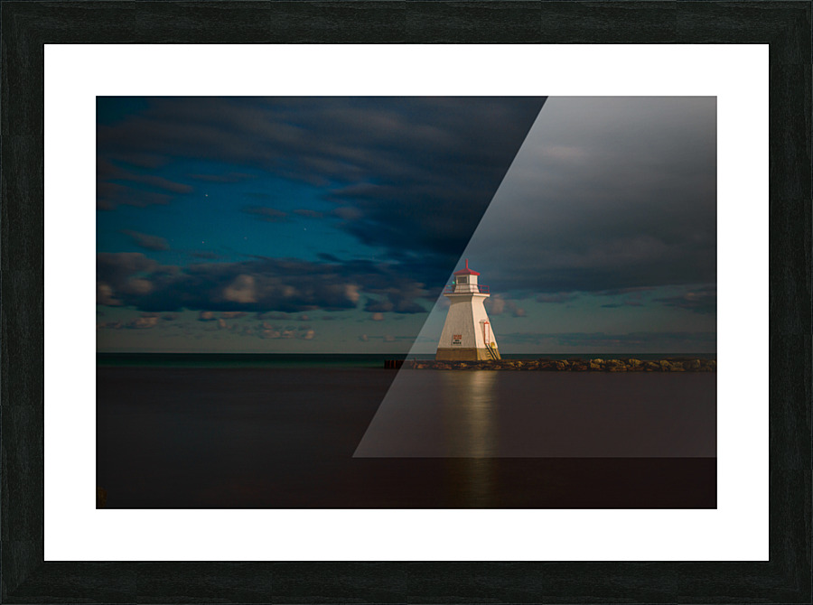 Nighttime Cloud Cover Picture Frame print