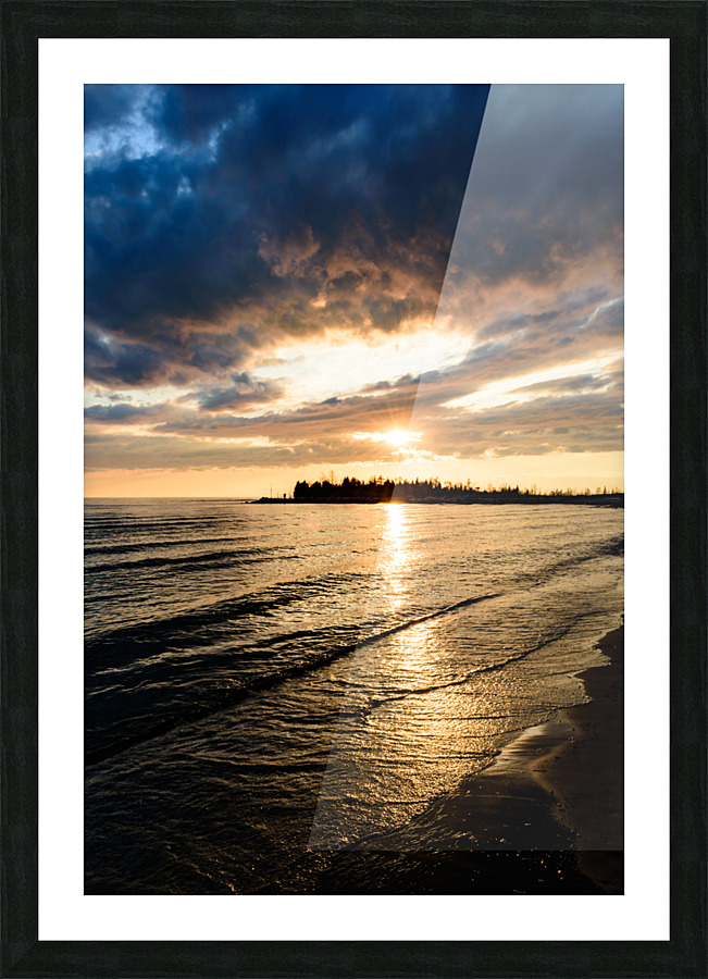 Sauble Sunset 02 Picture Frame print