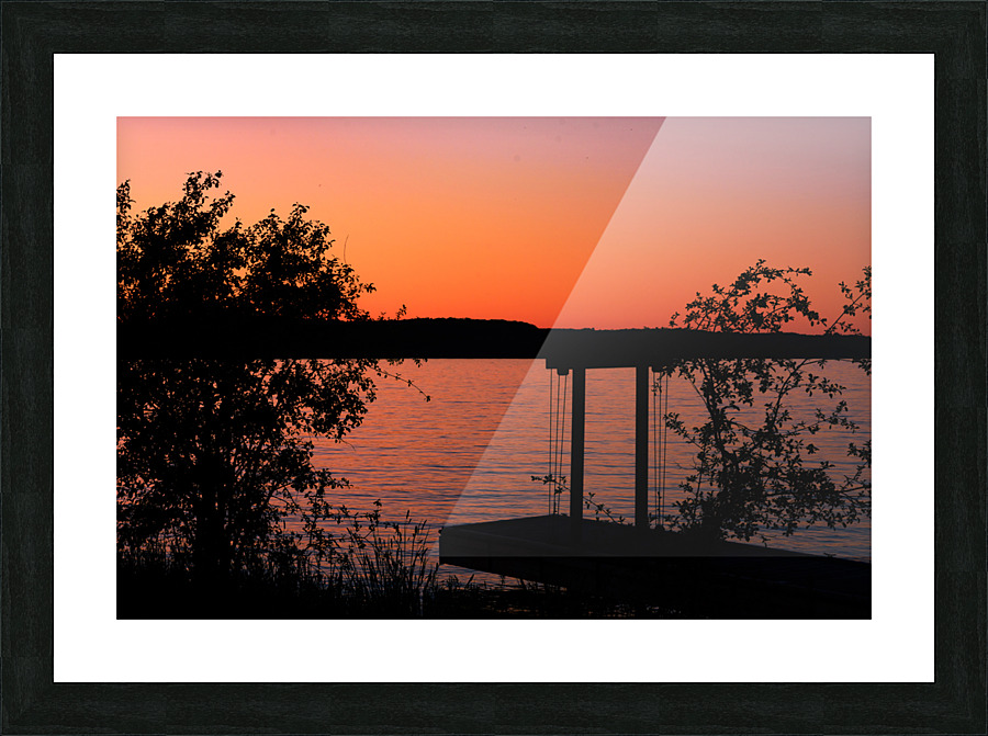 Sunset By the Docks Picture Frame print