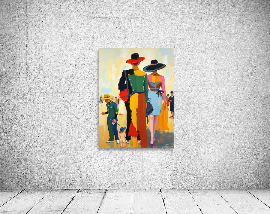  Hat-Centric Abstract Wall Preview