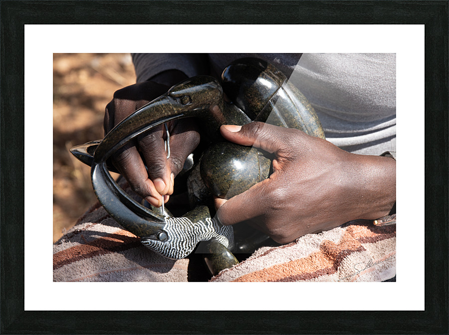 1129 - Working hands Picture Frame print