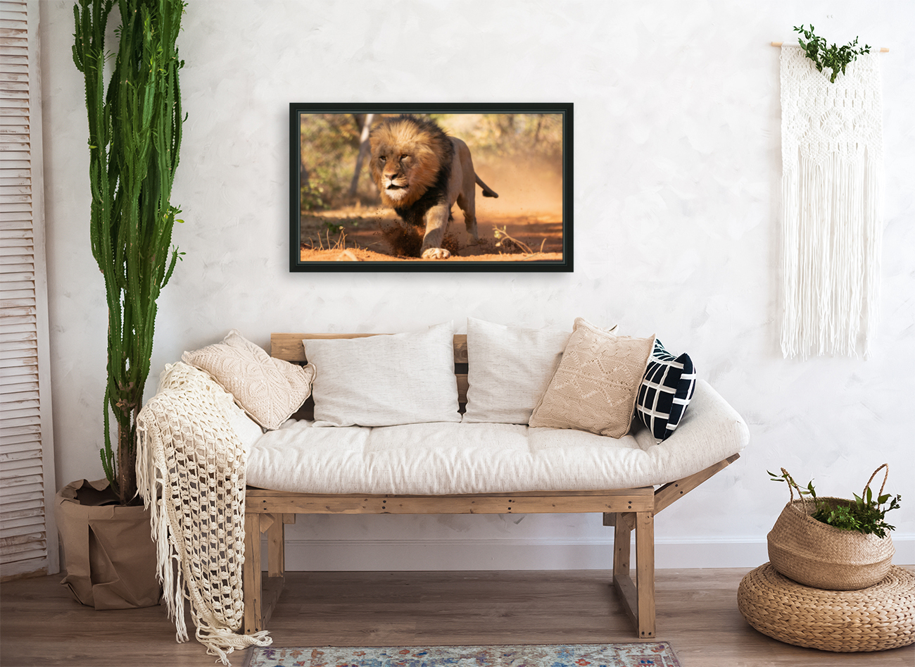 1160 - Running lion  Reproduction