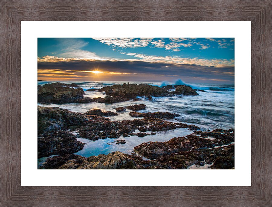 Asilomar Sunset Picture Frame print