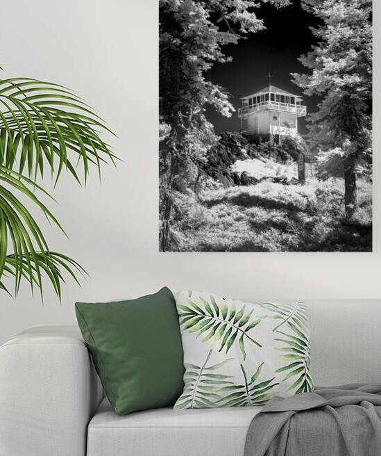 Mills Peak Lookout - Historic Plumas County Fire Tower - Infrared by Mike Lee