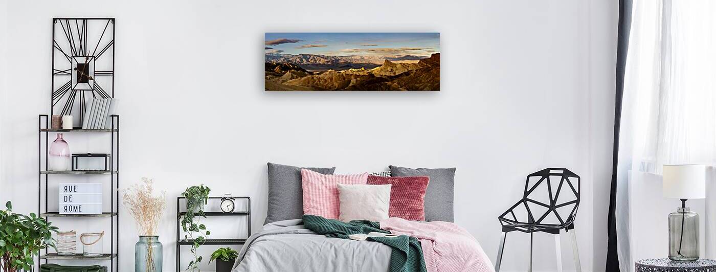 Zabriskie Morning Panorama - Death Valley National Park by Mike Lee