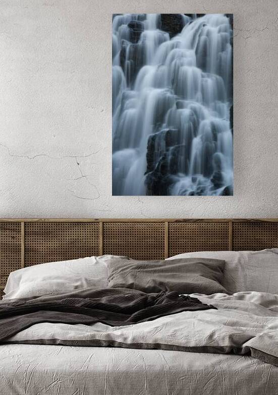 Silvery Silk - Extreme Close-up of Kings Creek Falls in Lassen Volcanic National Park by Mike Lee