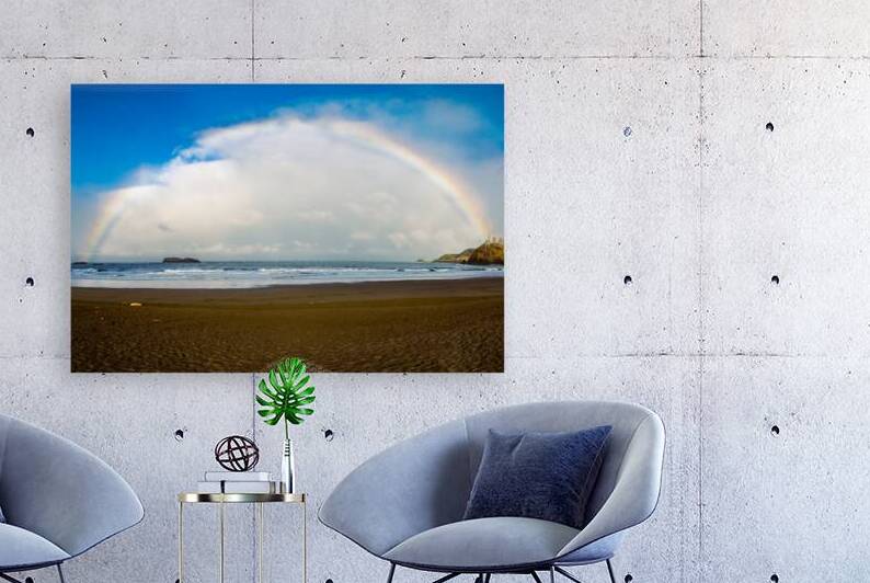 Trinidad Rainbow - Trinidad State Beach - Humboldt County California by Mike Lee