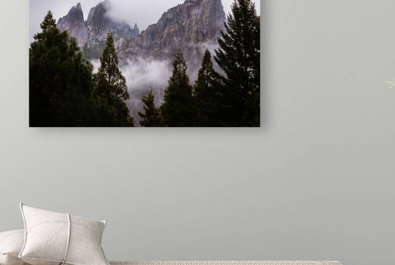 Crags In the Storm - Castle Crags - Shasta County California by Mike Lee