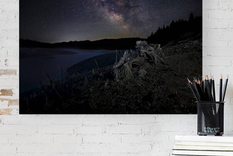 Trinity Stump and Stars - Trinity Lake - Trinity CountyCalifornia by Mike Lee