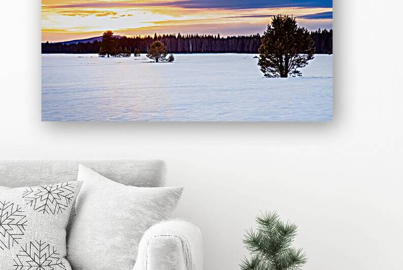 Hog Flat Winter Sunset - Lassen County California by Mike Lee