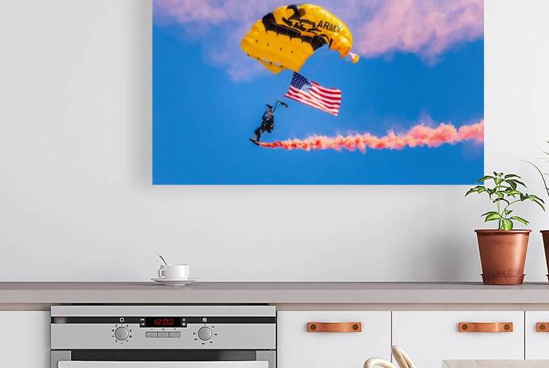 Old Glory Dropping In - Redding California by Mike Lee